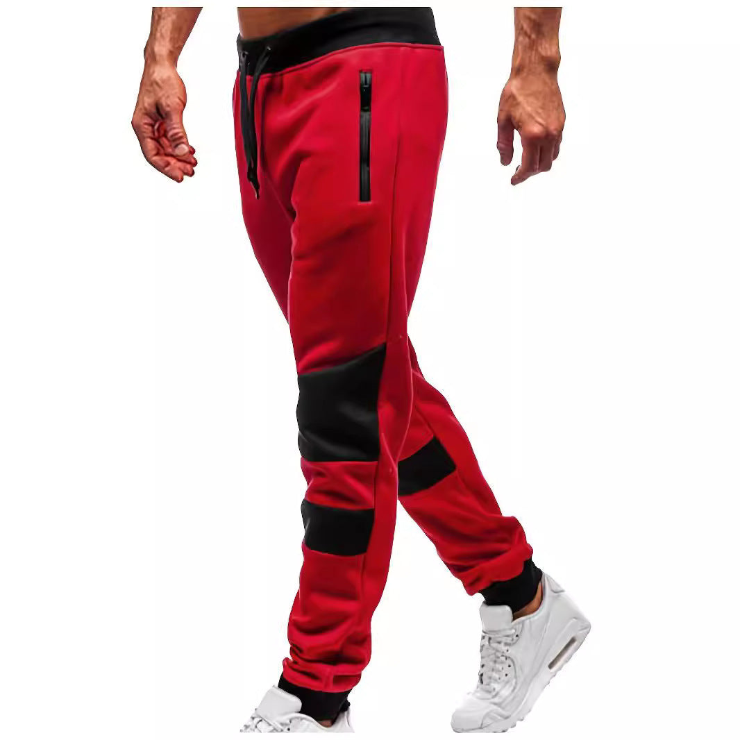 Herren nan schmal geschnittene Jogginghose mit Reißverschlusstaschen, elastischem Komfortbund und verstärkten Knie-Paneelen Echo Archiv