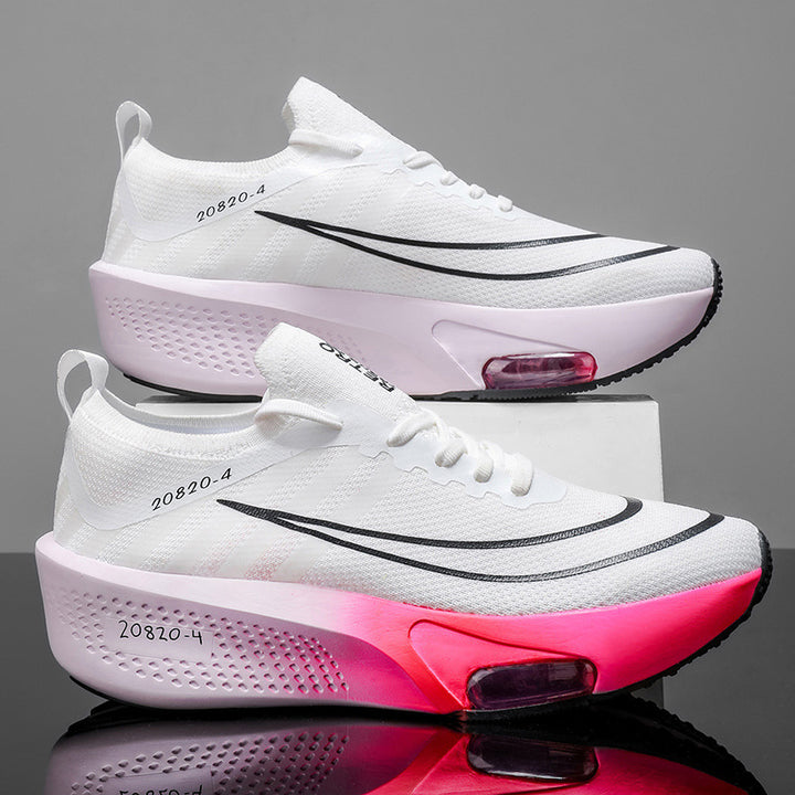 Unisex Profi-Tempo-Laufschuh mit sichtbarer Fersen-Airunit und atmungsaktivem Monofilament-Obermaterial – Tavélo