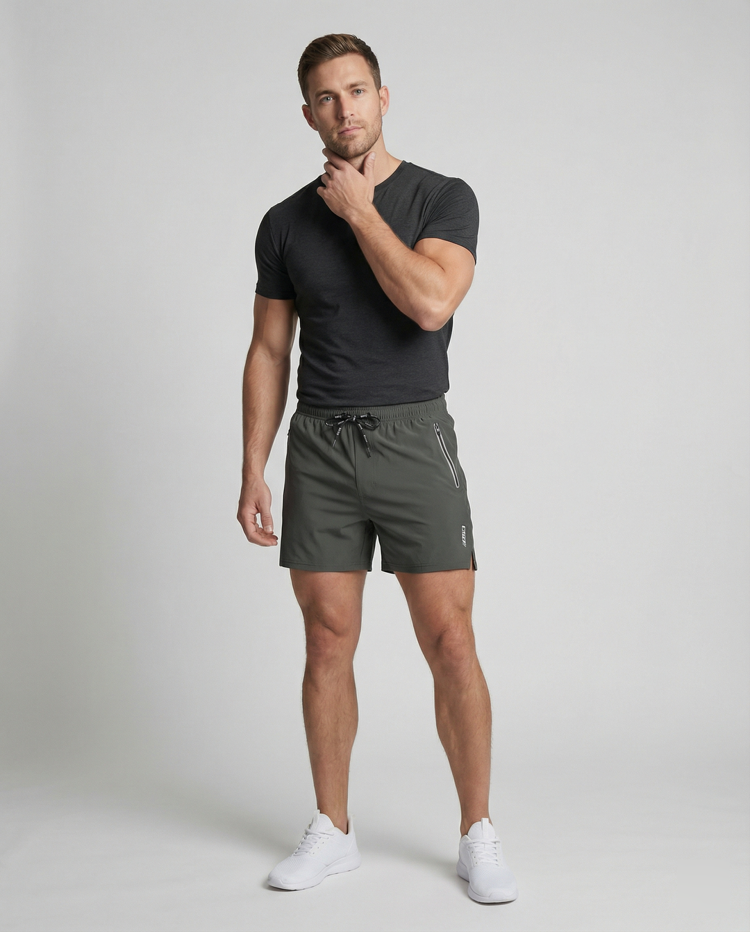 Herren Sportliche Multifunktions-Shorts mit schnell trocknender Technologie und praktischen Reißverschlusstaschen – Marzano
