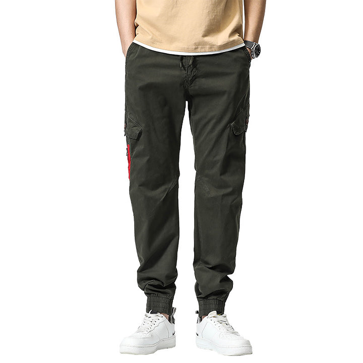 Herren Military-Influenced Cargo-Jogger mit elastischem Komfortbund und Kontrast-Zipper Echo Archiv