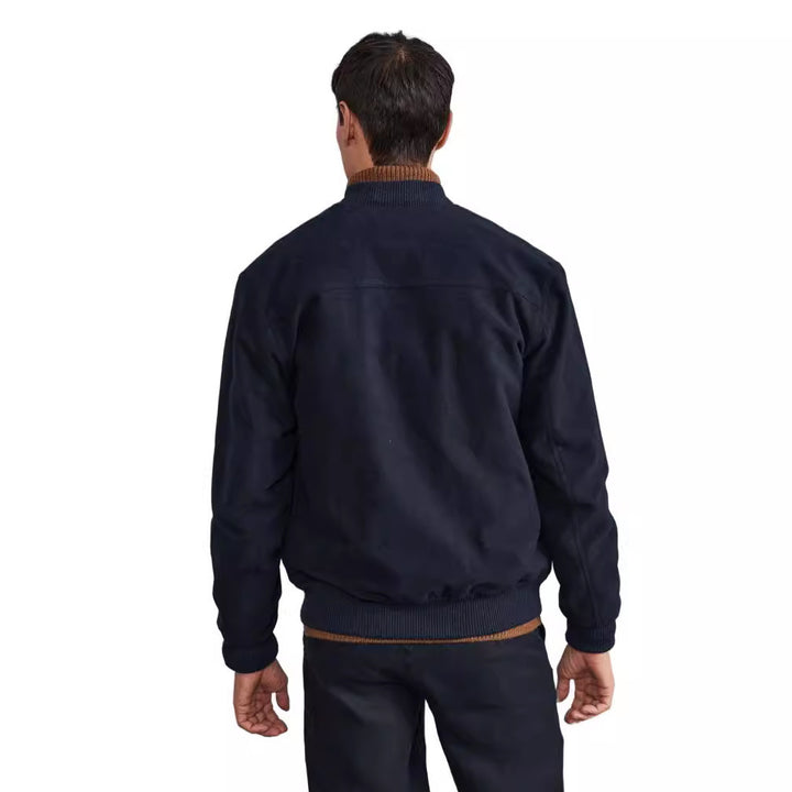Herren lässige Bomberjacke mit praktischen Taschen und elastischen Bündchen Echoarchiv