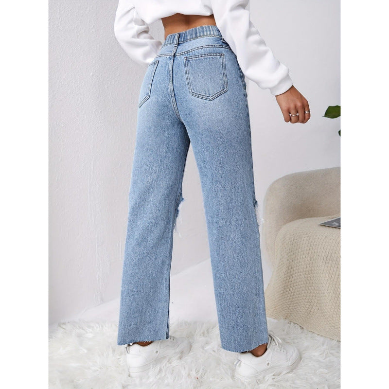 Damen Mom-Jeans im Vintage-Look mit Destroyed-Effekten Echo Archiv