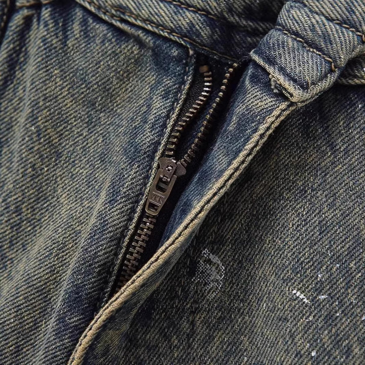 Damen Weitgeschnittene Destroyed Jeans Echoarchiv