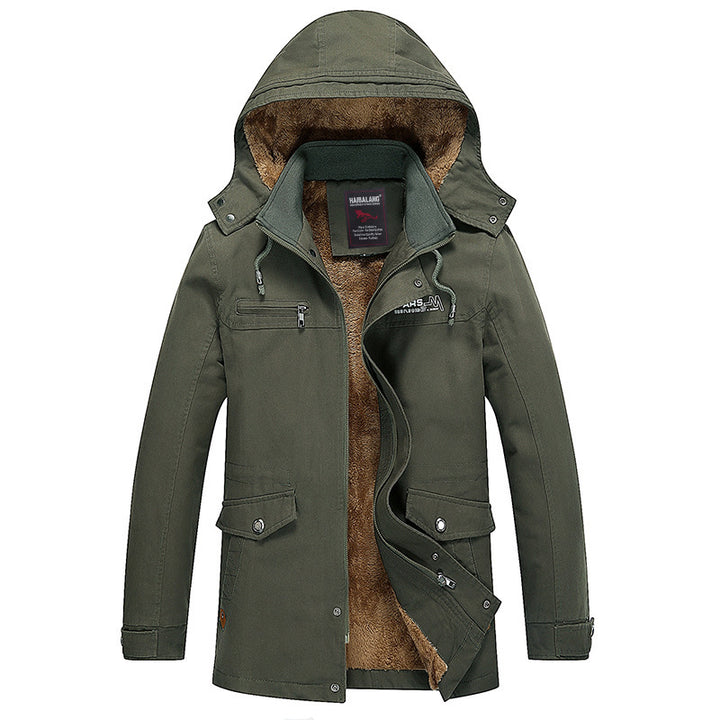Herren Parka mit wärmender Teddyfleece-Fütterung, Kapuze und multifunktionalen Taschen Echo Archiv