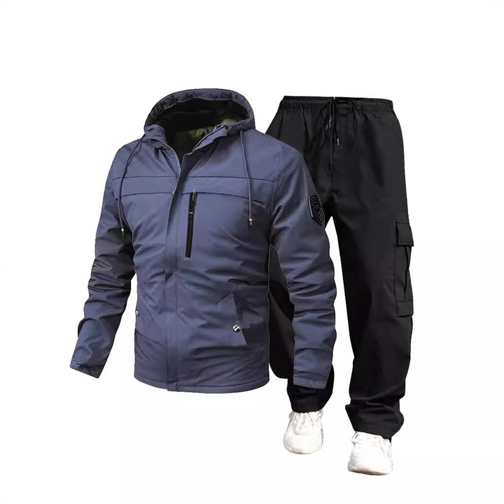 Herren Wetterfeste Outdoor-Jacke und Cargo-Hose Echo Archiv