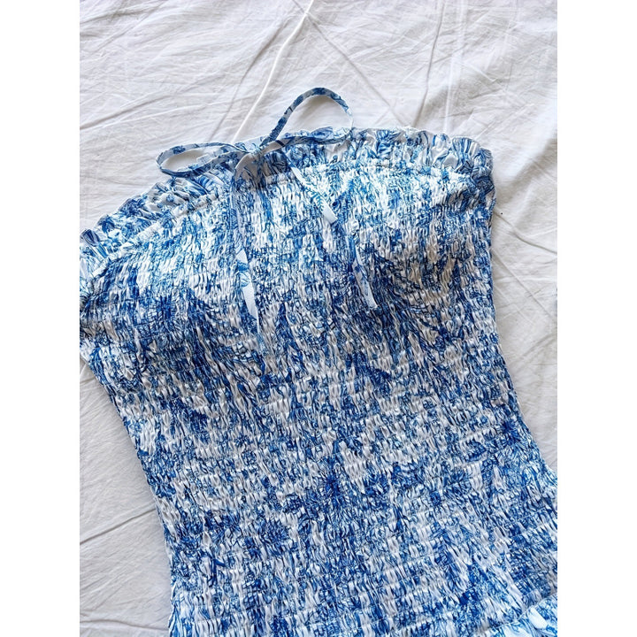 Damen Sommerkleid mit Rüschen und floralen Details Echo Archiv