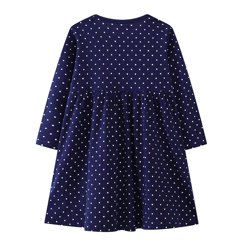 Mädchen Langarmkleid mit festlichem Einhorn-Motiv Echo Archiv