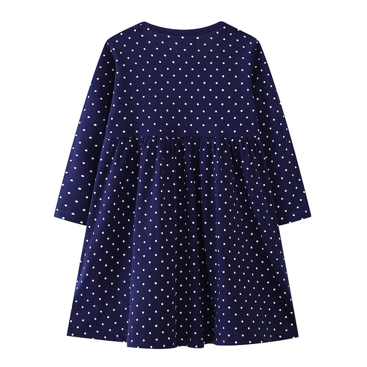 Mädchen Langarmkleid mit festlichem Einhorn-Motiv Echo Archiv
