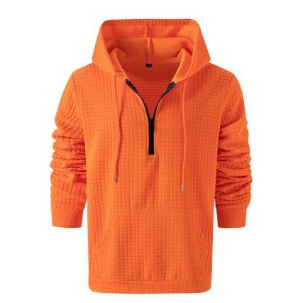 Herren lockerer Hoodie mit Reißverschluss und Kängurutasche Echoarchiv