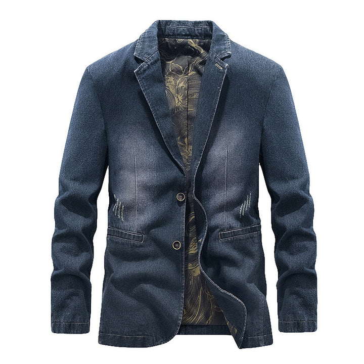 Herren Modische Denim Blazer Echo Archiv
