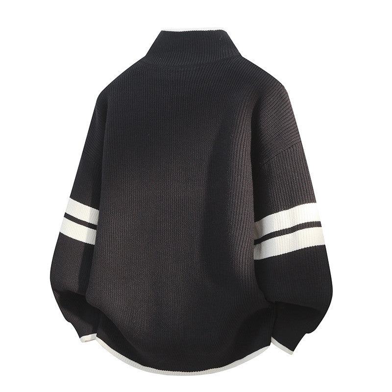 Unisex nan oversized Strickjacke mit Reißverschluss und Stehkragen Echo Archiv