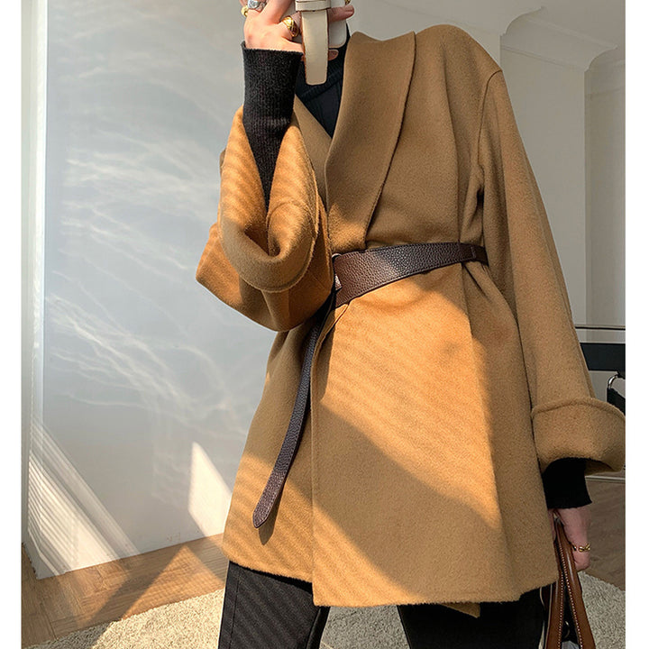 Damen Wickeljacke mit Taillengürtel Echoarchiv
