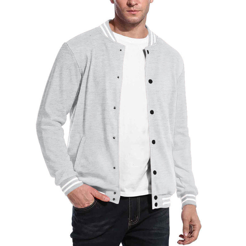 Herren sportliche Sweatjacke mit eleganten Kontrasten und praktischen Taschen Echoarchiv