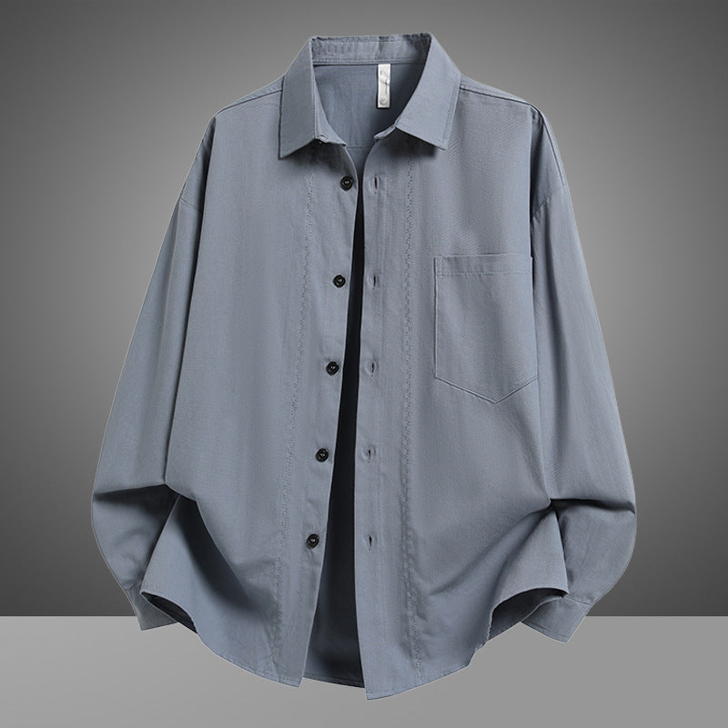 Herren Lässiges Overshirt aus luftiger Baumwolle mit praktischen Taschen Echoarchiv