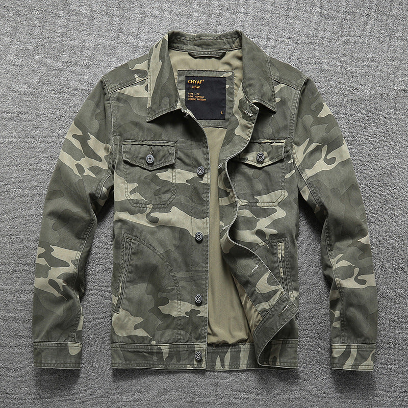 Herren Baumwoll-Twill Hemdjacke im Workwear‑Stil mit Brusttaschen Echoarchiv