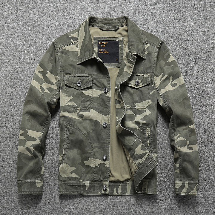 Herren Baumwoll-Twill Hemdjacke im Workwear‑Stil mit Brusttaschen Echoarchiv