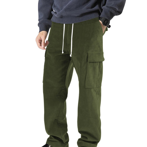 Herren lässige Cargo-Hose mit elastischem Bund und praktischen Taschen Echoarchiv
