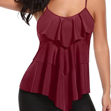 Damen Tankinis mit modischem Rüschendesign und bequemen Shorts Echo Archiv