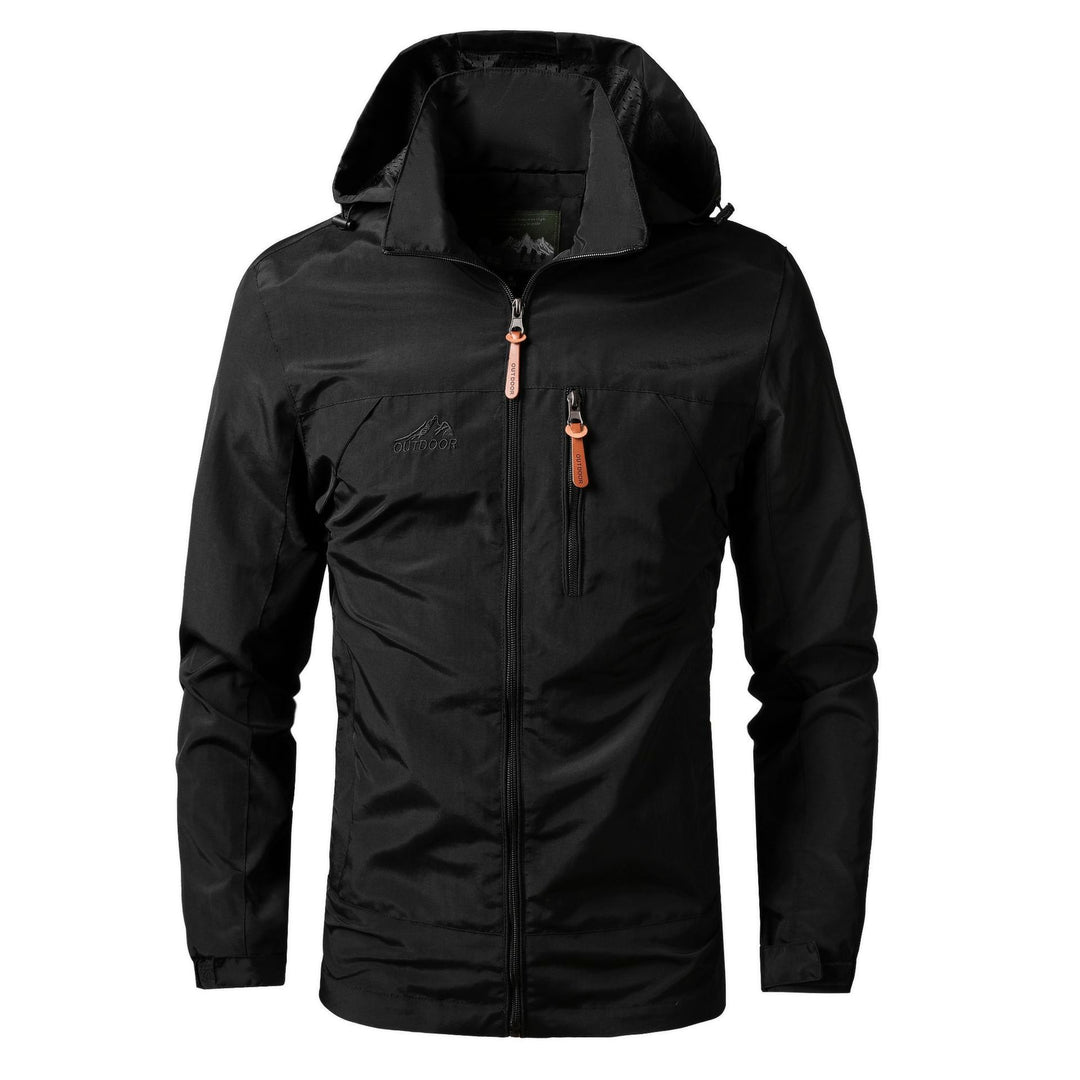 Herren leichte Outdoor-Fieldjacke mit Kapuze, atmungsaktivem Futter und Multifunktions‑Taschen Echoarchiv