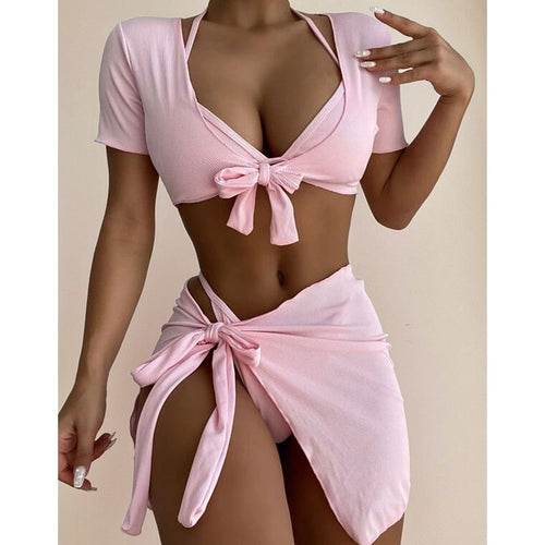 Damen Crop-Top und Wickelrock Set Echo Archiv