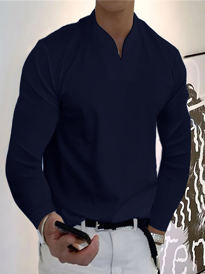 Herren Lässiges Langarmshirt Echo Archiv