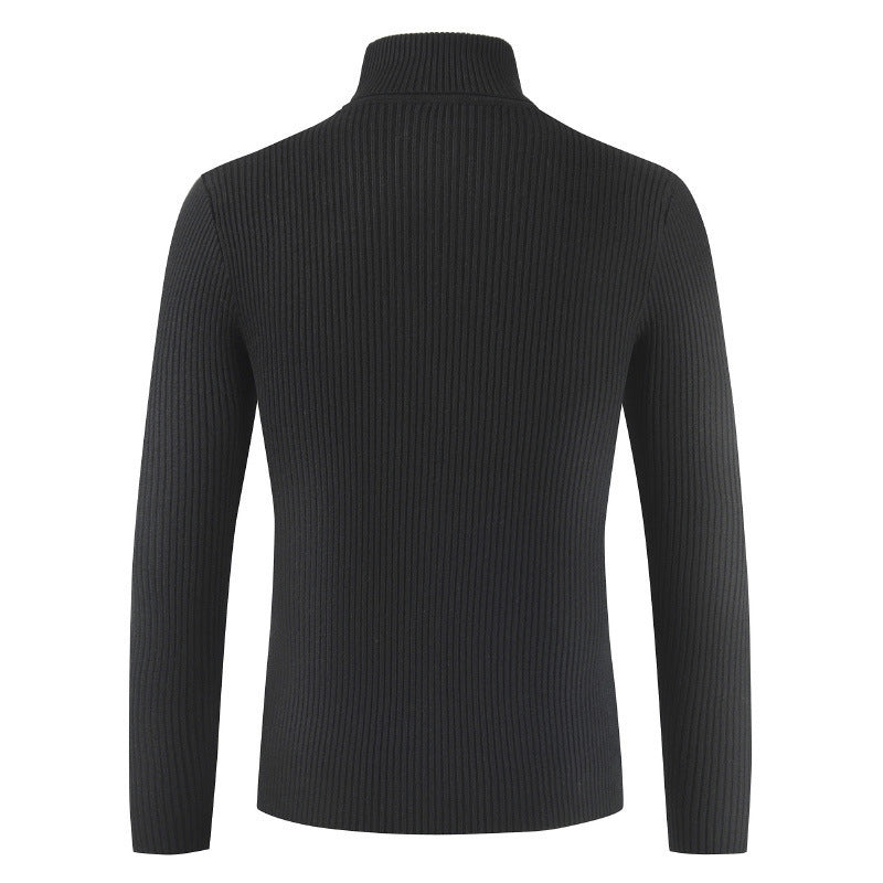Damen Rollkragenpullover aus gehäkeltem Strick Echoarchiv