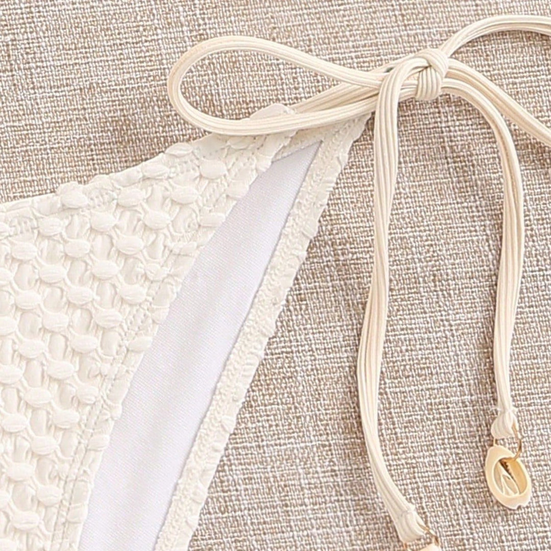 Damen Bandeau-Bikini mit elastischen Bindebändern Echo Archiv