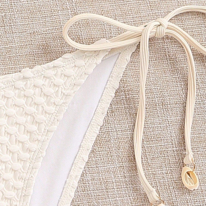 Damen Bandeau-Bikini mit elastischen Bindebändern Echo Archiv