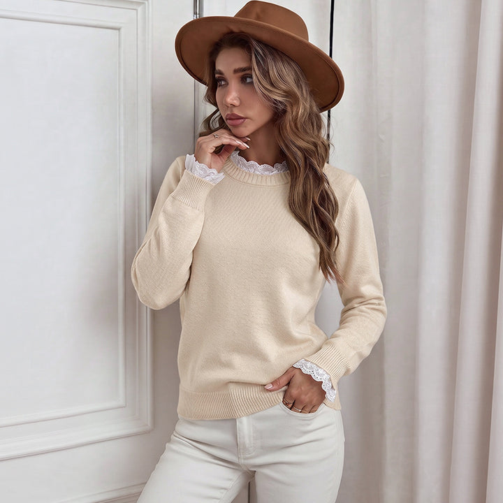 Damen Eleganter Pullover mit Spitzendetails Echo Archiv