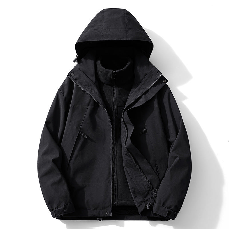 Herren zweilagige Softshell- und Fleece-Outdoorjacke mit abnehmbarem Innenfutter Echo Archiv