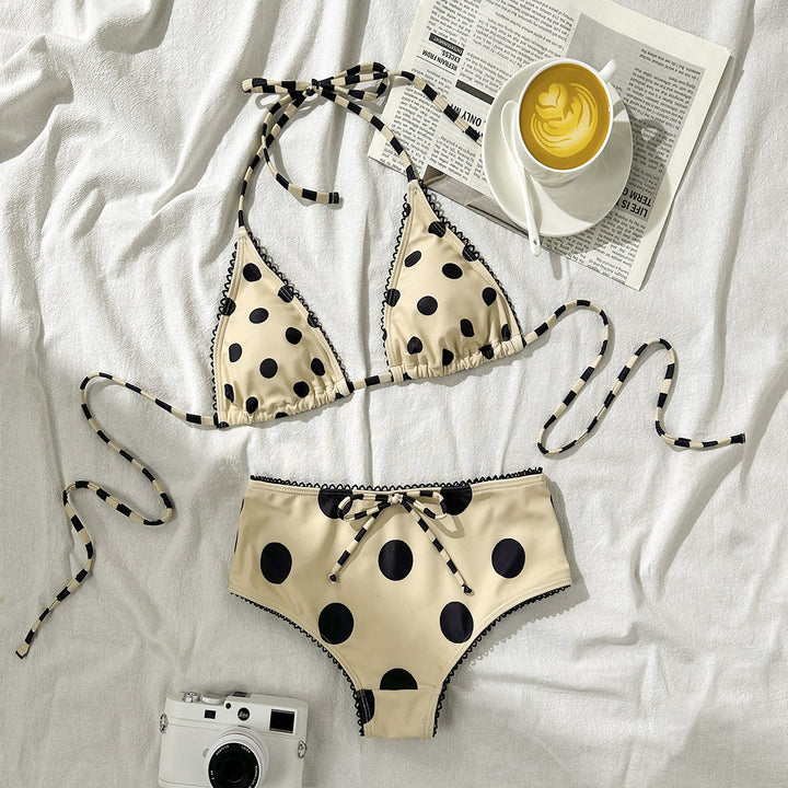 Damen Triangel-Bikini mit stylischem Punktmuster Echo Archiv