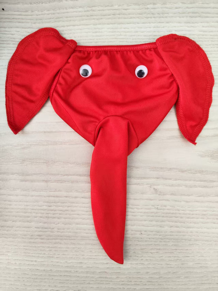 Herren  ausgefallener Rentier-String aus Samt mit elastischem Bund Echo Archiv