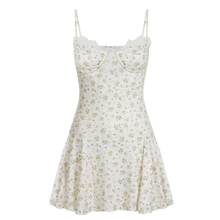 Damen Blumenkleid mit zarter Spitze Echo Archiv