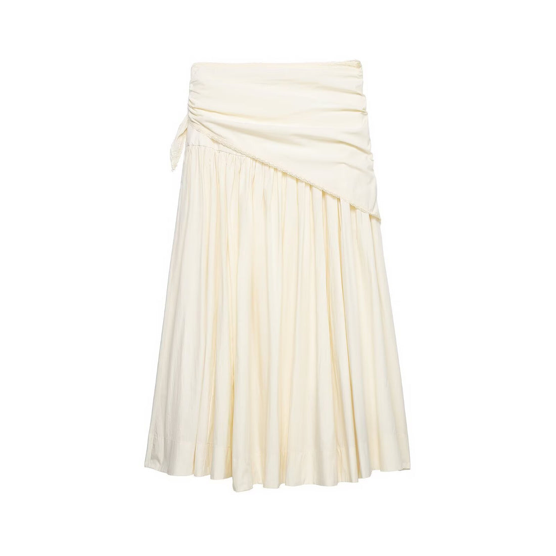 Damen Maxirock mit Wickeldetail und Spitzenbesatz Echo Archiv