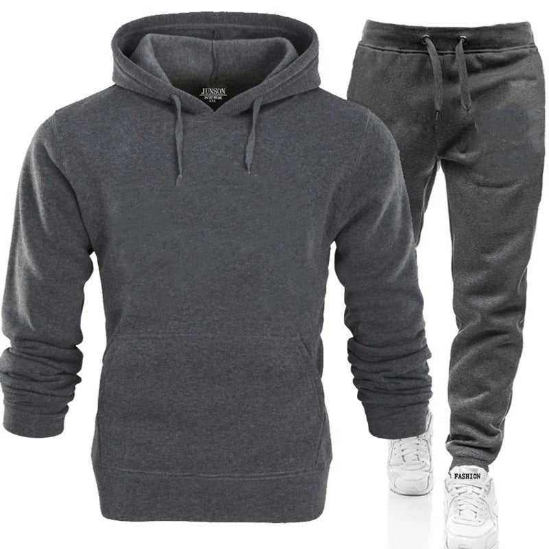 Herren gemütlicher Kapuzenpullover und Jogginghose Set Echoarchiv
