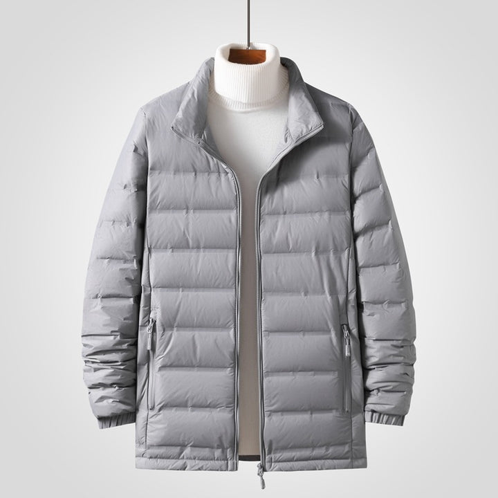 Herren Leichte gesteppte Thermojacke mit Stehkragen und Zwei-Wege-Reißverschluss Echo Archiv