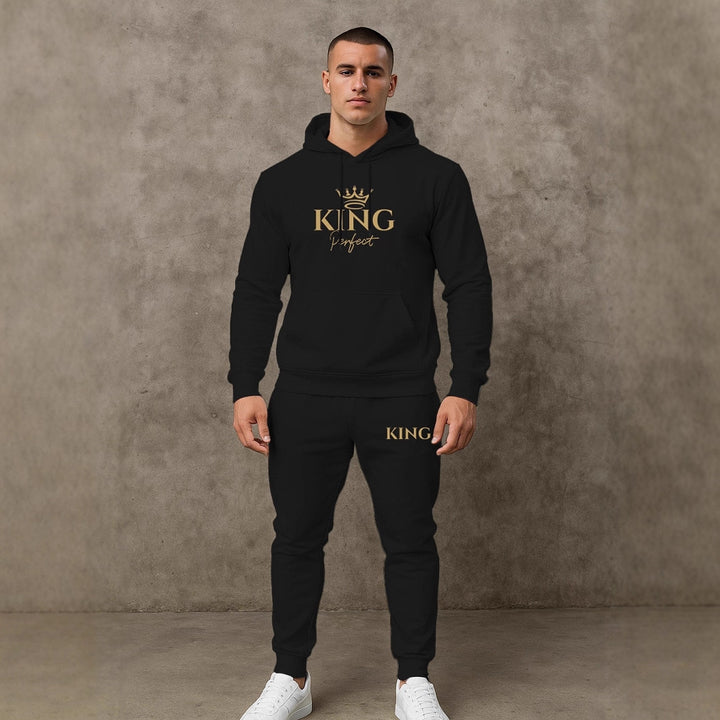 Herren Premium Kapuzenpullover und Jogginghose Set Echoarchiv