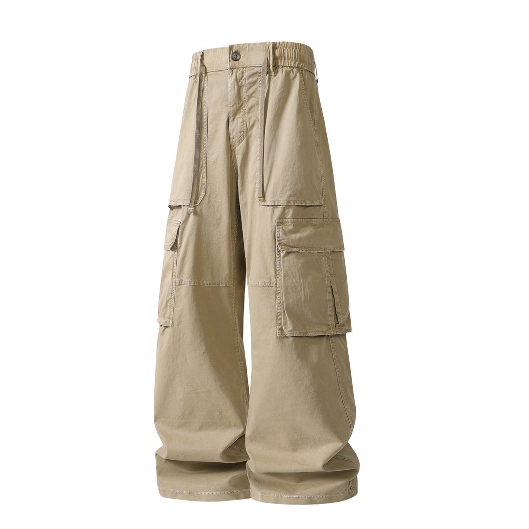 Herren Extraweite Utility-Cargo-Hose im Baggy‑Cut mit elastischem Bund und Mehrfachklappentaschen Echo Archiv