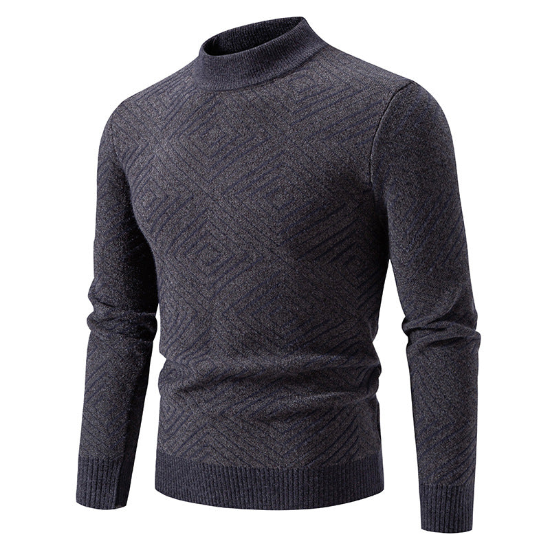 Herren eleganter Pullover mit Strukturmuster Echoarchiv