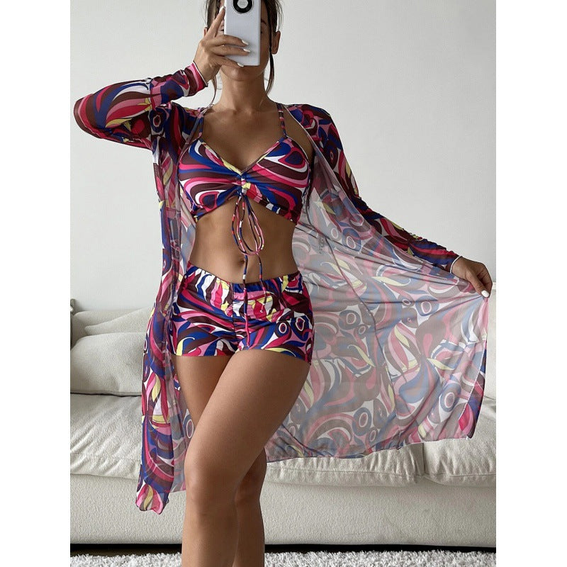Damen Bikiniset mit lässigem Strandcover Echo Archiv