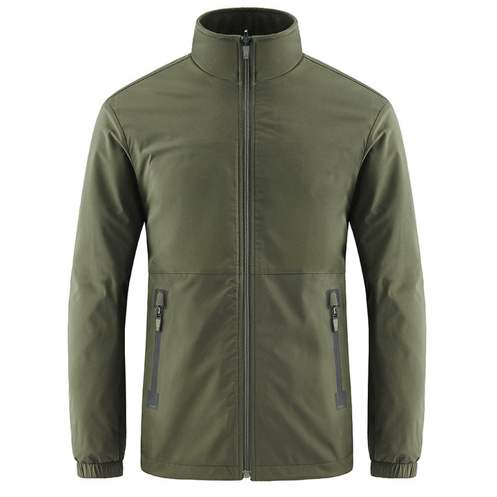 Herren Softshelljacke mit hohem Stehkragen und wasserabweisender Oberfläche Echo Archiv