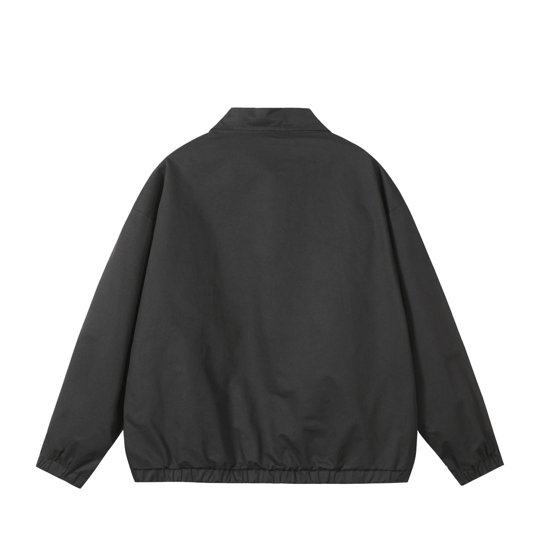 Unisex Leichte Windjacke mit Hemdkragen, Reißverschluss und aufgesetzten Taschen Echoarchiv