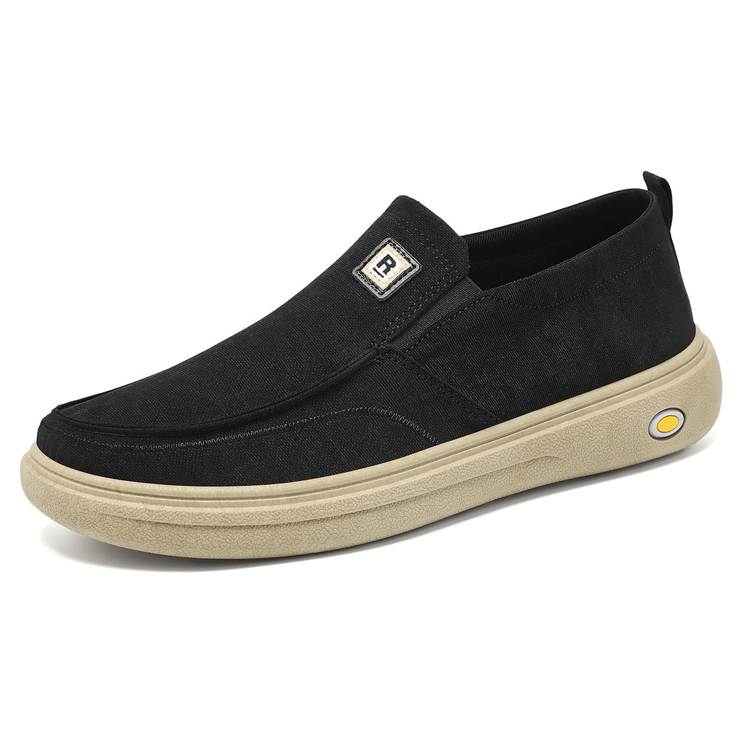 Herren nan lässiger Canvas-Slip-On Freizeitschuh mit Memory-Fußbett und stoßdämpfender Gummisohle Echo Archiv