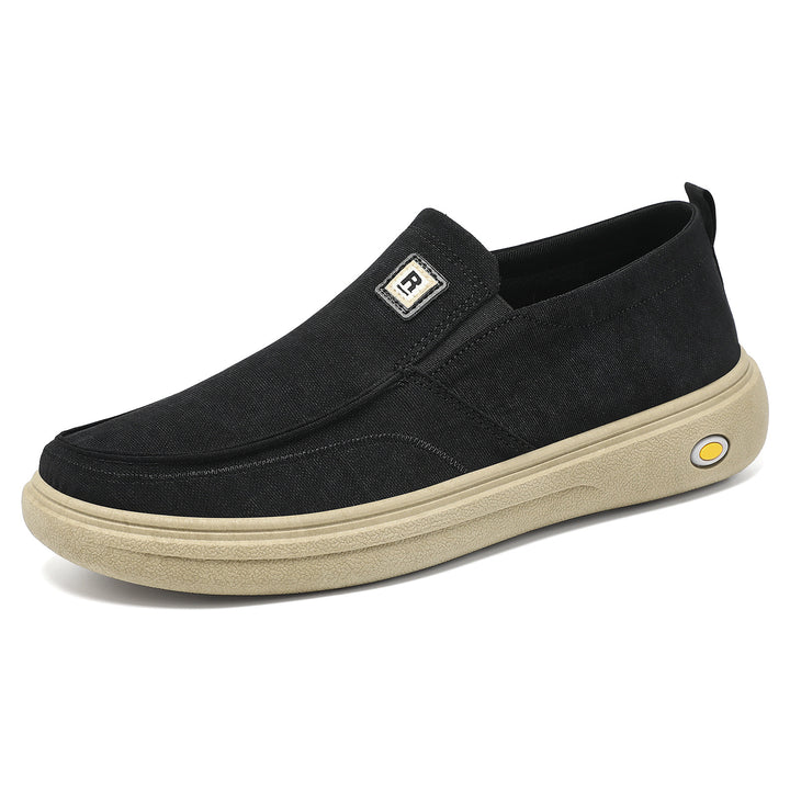 Herren nan lässiger Canvas-Slip-On Freizeitschuh mit Memory-Fußbett und stoßdämpfender Gummisohle Echo Archiv
