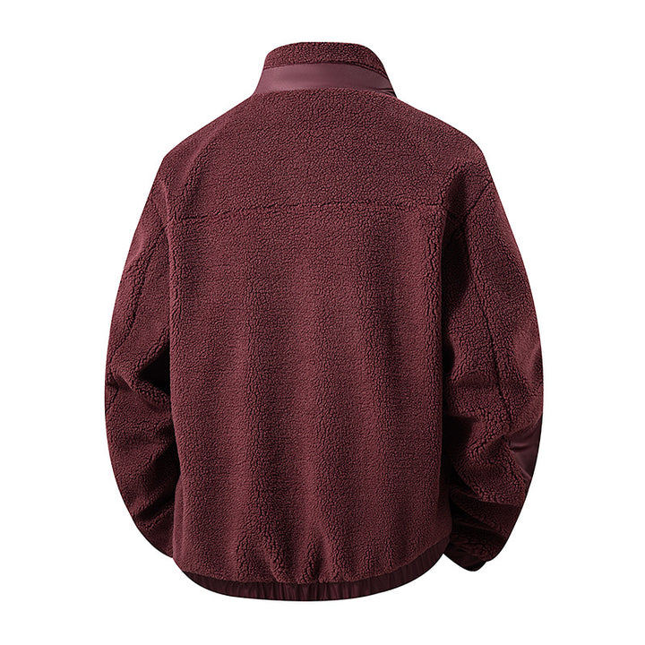 Herren Kuschelige Fleecejacke mit hohen Kragen Echo Archiv