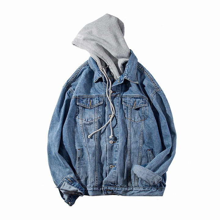 Herren Lässige Denimjacke mit Fleece-Futter Echoarchiv 1788342597