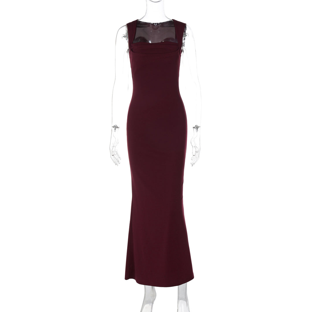 Damen Elegantes Etuikleid mit transparenten Einsätzen Echo Archiv