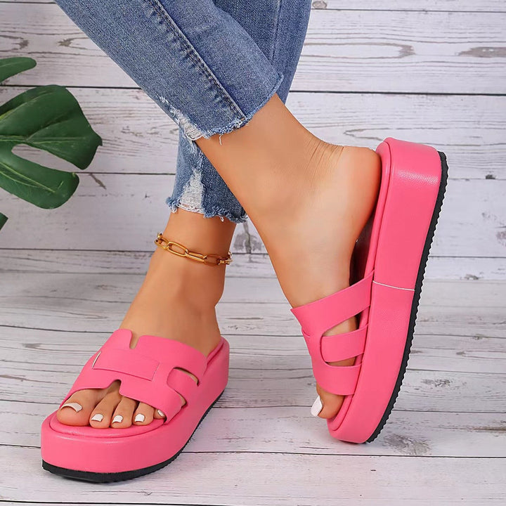 Damen Komfortable Falt-Sandalen mit breitem Riemen und ergonomischer Sohle Echoarchiv