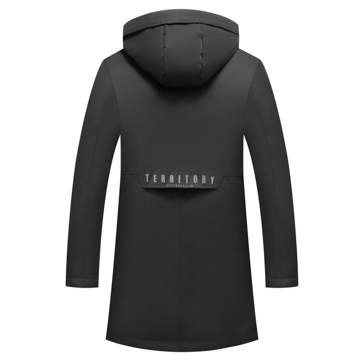 Herren Wasserabweisender Thermoparka mit Kapuze und Mehrfachtaschen Echo Archiv