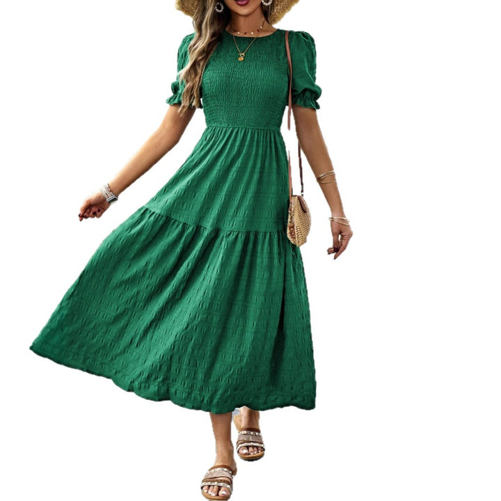 Damen Midikleid mit elastischem Taillenbund und schwingendem Rock Echo Archiv